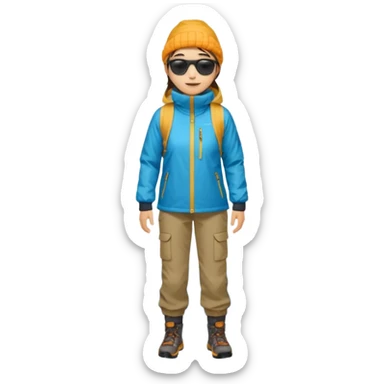 남미 여행에 가는 한국인의 전신을 그려줘! 바로 하이킹 갈 수 있을 정도로 잘 입은!

상체

🧥 방풍·방수 재킷 (고지대·우유니 필수)

👕 얇은 레이어드 2~3벌 (일교차 대비)

하체

👖 편한 바지(청바지 X, 스트레치 추천)

신발

👟 접지력 좋은 운동화 (마추픽추 필수)

🥾 우유니: 방수 신발 or 장화

악세사리

🧣 넥워머·모자 (아침/저녁 체감 -5~10도)

🕶️ 선글라스 (우유니·사막지역 눈부심 강함)

활짞!!!!!!!!!!!!!!! 웃고있게해줭
너무 두꺼웡 옷이 sticker