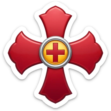 Cruz de borgoña sticker
