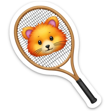 Tennis-Racket Animals sticker