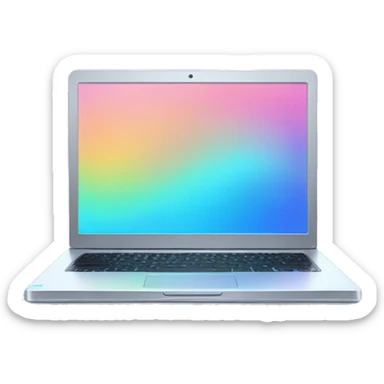 holographic laptop sticker