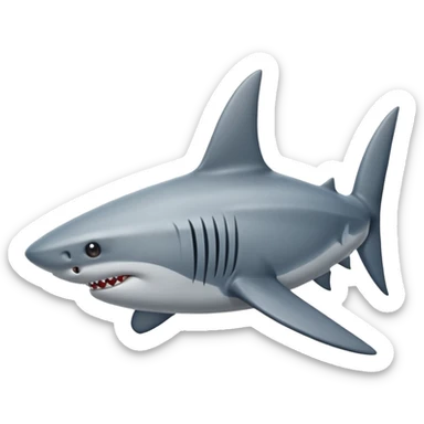 shark fin sticker