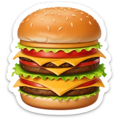 Burguro And Fryuro is two separate entities. The one on the left is a burger, consisting of 2 buns, lettuce, cheese, meat and tomatoes. The burger expresses a angry expression. While the one on the right is a carton of fries, also having a slightly annoyed expression. sticker