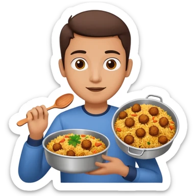 i want an emoji of biriyani delivery sticker