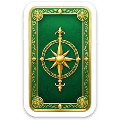 GREEN VALENTINES TAROT CARD DECK sticker