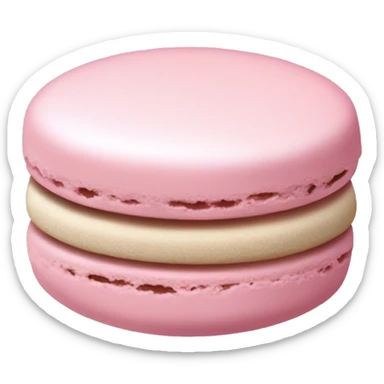 a pale pink macaroon  sticker