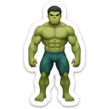 Hulk with full body sticker
