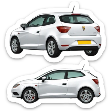 White Seat ibiza 2003 sticker
