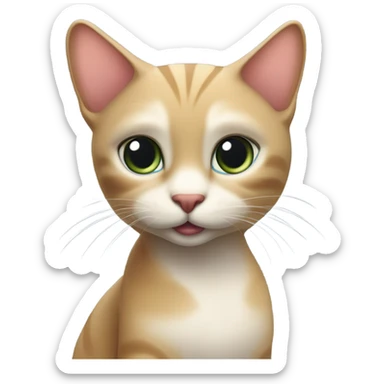 cat coquette  sticker