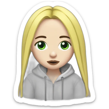 Billie eilish chanteuse 2017 sticker