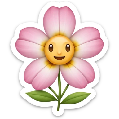 Faça uma flor branca como essa: 🌼 sticker
