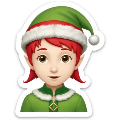 Christmas Elf sticker