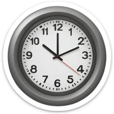 clock on a wall sticker