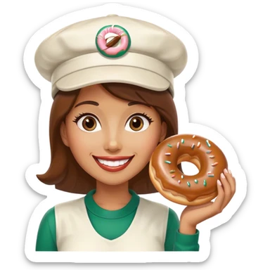 The woman that says “did you ever have a Krispy Kreme” sticker