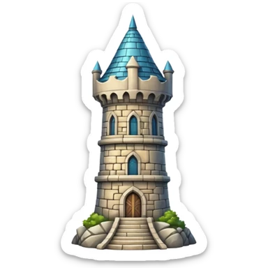 fantasy tower sticker