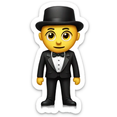 Stinky guy in a tuxedo sticker