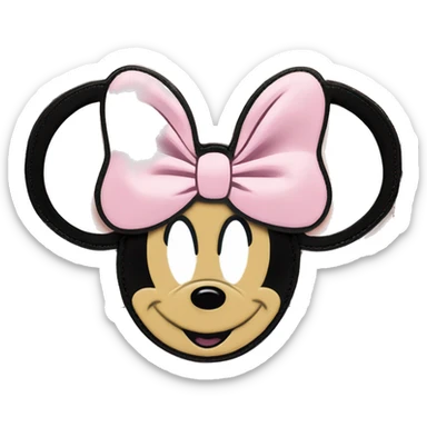 Loungefly light pink Minnie Mouse Wallet sticker
