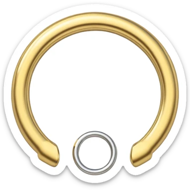 gold septum ring sticker