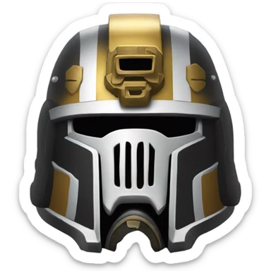 Warhammer 40k space marine helmet sticker