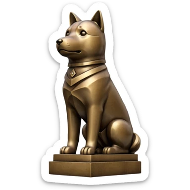 Shibuya Hachiko statue sticker