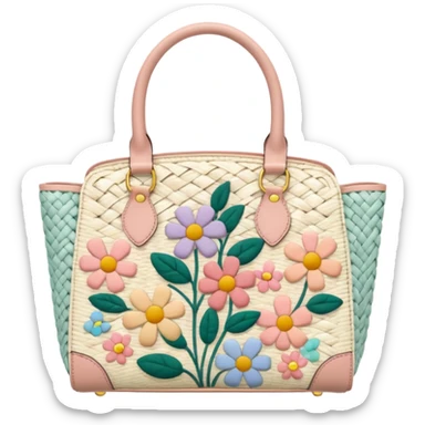 Cute cute Cottagecore style handbag sticker