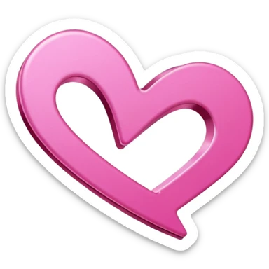 Pink Hair clips  sticker