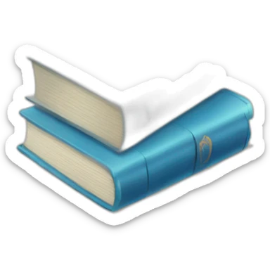 Book blue sticker