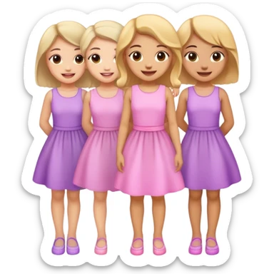 Girly girls  sticker