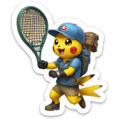 Pikachu catcher sticker