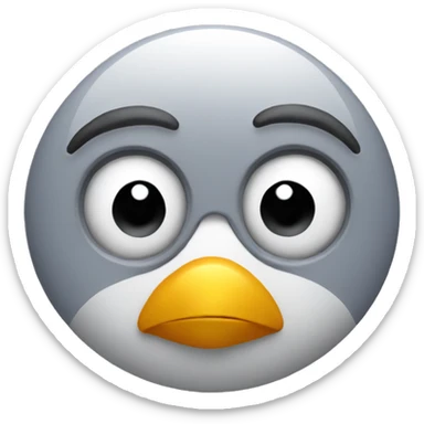 beep beep bird sticker