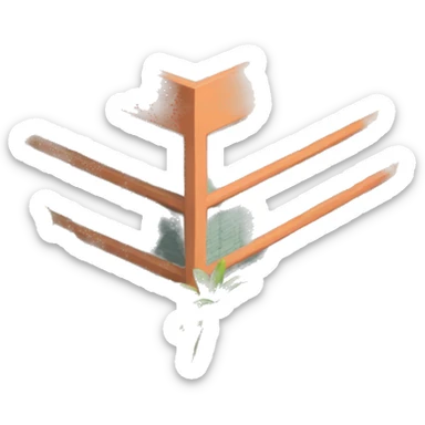 A tropical warehouse  sticker