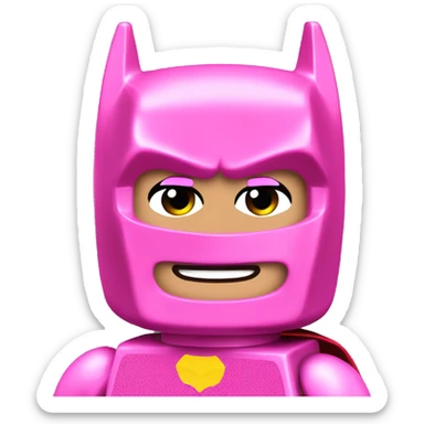 Pink batman Lego sticker