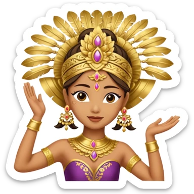 danseuse balinaise sticker