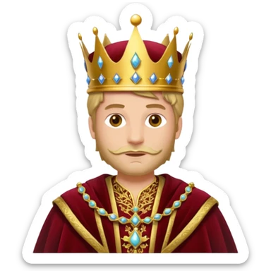 royal king sticker