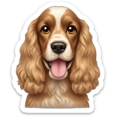 Cocker spaniel sticker