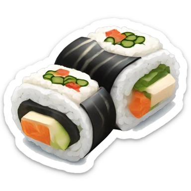 a roll of Korean-style gimbap sticker