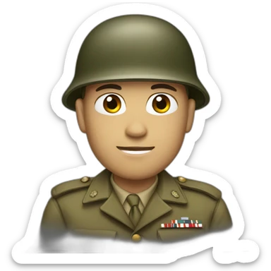 Wwii soldier sticker