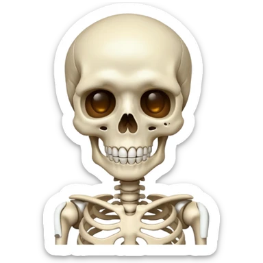 Mewing skeleton sticker