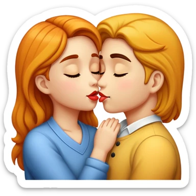 What does a kiss send sticker