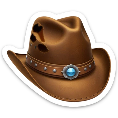 Cowboy hat  emoji style just the hat sticker