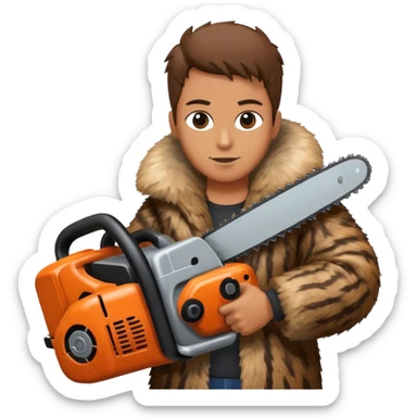 Pimp with chainsaw sticker