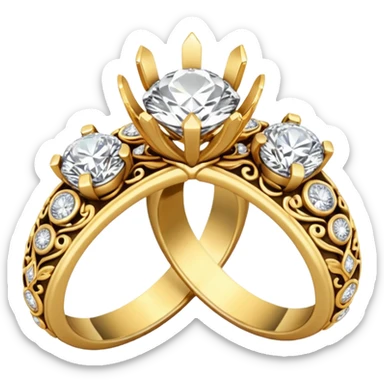 indian engagement ceremony - only show rings sticker