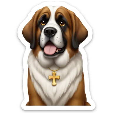 saint bernard  sticker