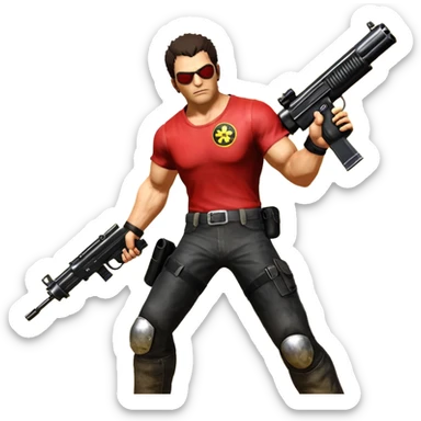 Эмблема игры serious sam 4 sticker