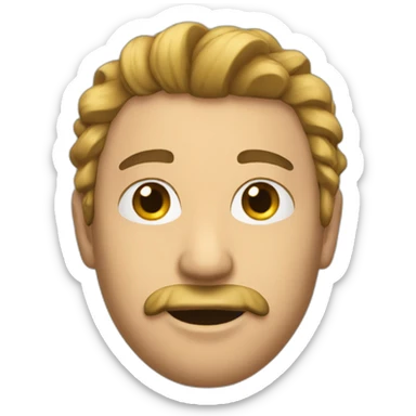 Un homme avec des tresses sticker