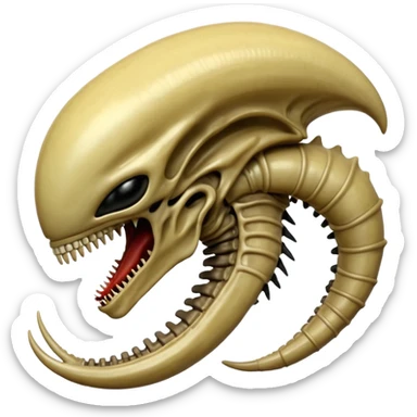 beije xenomorph from movie alien sticker