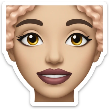 art deco blush product round  sticker