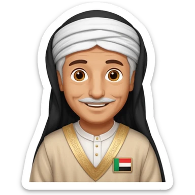 old emirates guys wearin gUAE cloths sticker