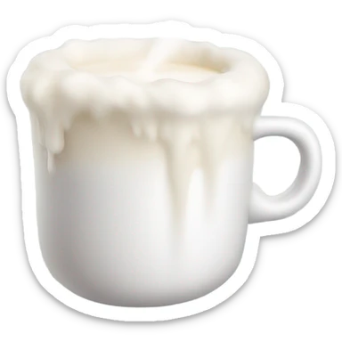 Milk in the mug sticker