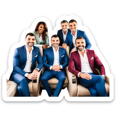 Branden Condy entrepreneur internet celebrity iman gadzhi alex hormozi Patrick bet david gary see grant cardone on a jet celebrating WHOP ownership  sticker