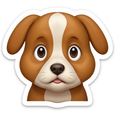 puppy dog eyes and begging  sticker